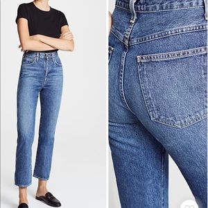 NWOT AGOLDE Pinch Waist High Rise Jeans in Placebo - Size 24